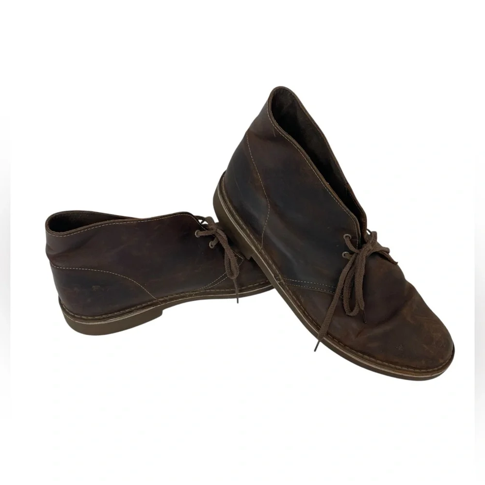 Clarks Bushacre 2 Men's Chukka Boot - Beeswax, US Size 13 Leather Lace Up‎